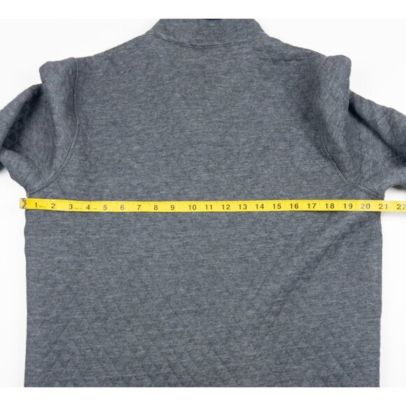 Marine Layer Corbet Pullover Men's Medium Reversible Quilted Snap Blue Gray - Picture 15 of 16